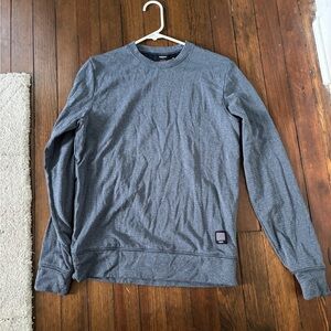 Gray Long Sleeve Crewneck Sweatshirt
